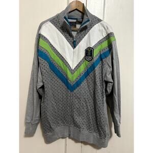 MECCA Jacket Multicolored Bold Stripes Men's Size 2XL
